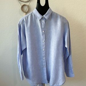 J. CREW Relaxed-fit Baird McNutt Irish Linen Shirt in French Blue